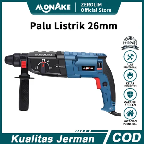 MONAKE JERMAN Mesin Bor Bobok 26mm Rotary Hammer