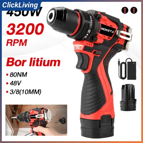Moketa 450W Tanpa Kabel 10mm Brushless