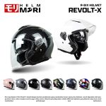 HELMMORI Helm Rsix Revolt X Motorcycle Double Visor