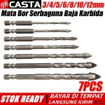 CASTA Set 7PCS Mata Bor Baja Tungsten 3-12mm Super