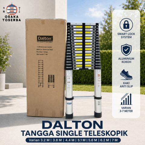 Tangga teleskopik single aluminium DALTON lipat