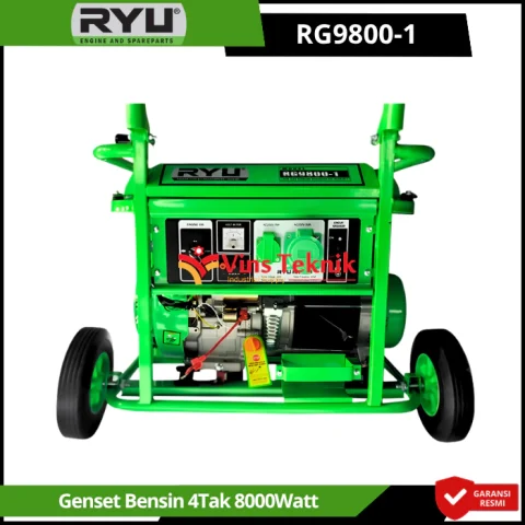 RYU RG9800-1 Mesin Genset Listrik Bensin 4Tak