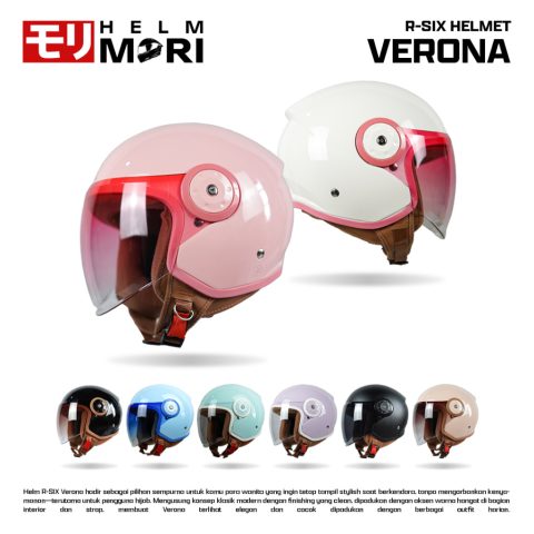 HELMMORI Helm Hijab RSIX VERONA Helm Dewasa Helm