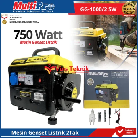 MULTIPRO GG1000/2 SW Mesin Genset Listrik Bensin