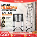 REAIM Tangga Telescopic Multifungsi Single Ladder 3