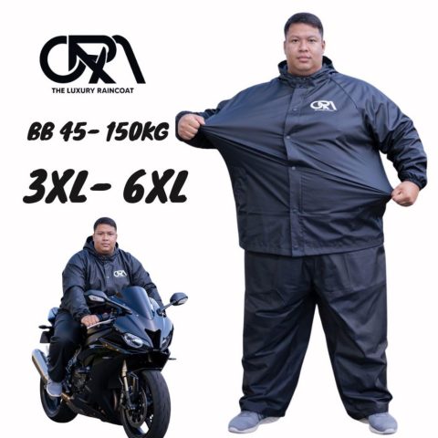 ORA Jas Hujan Jumbo Super PVC Karet Tebal Kuat tahan