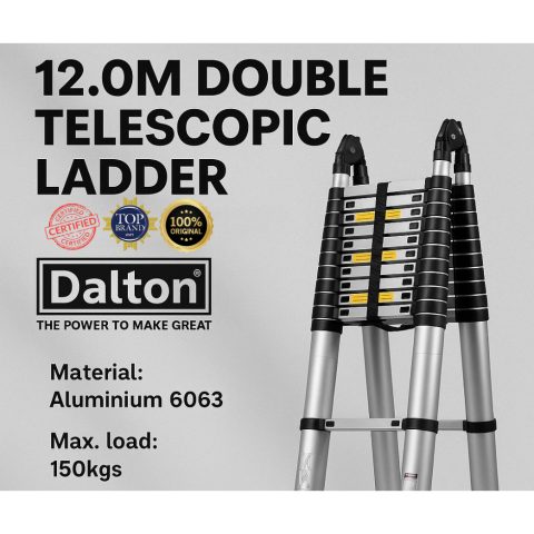 Tangga Teleskopik 12 meter Lipat Aluminium 12M