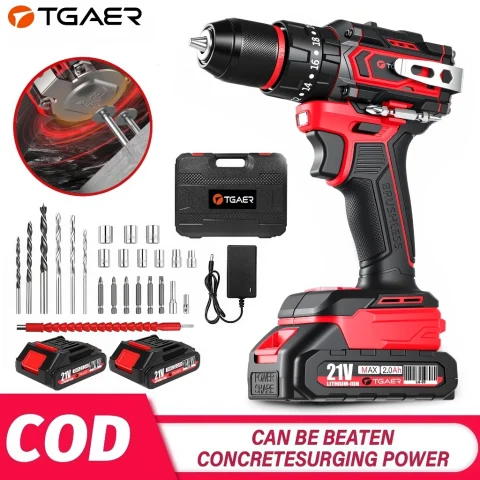 TGAER Brushless Tanpa kabel 10mm