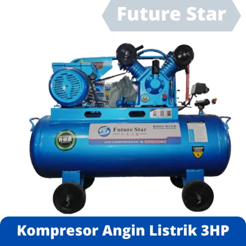 KOMPRESOR ANGIN 3HP LISTRIK 2 PISTON V-0.28