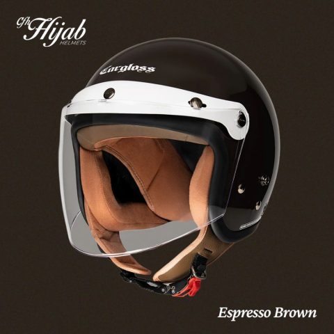 Helm Cargloss CFH Hijab Espresso Brown Original Half