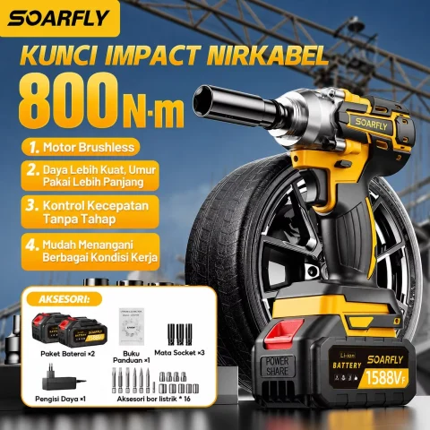Soarfly 1588VF Impact Baterai