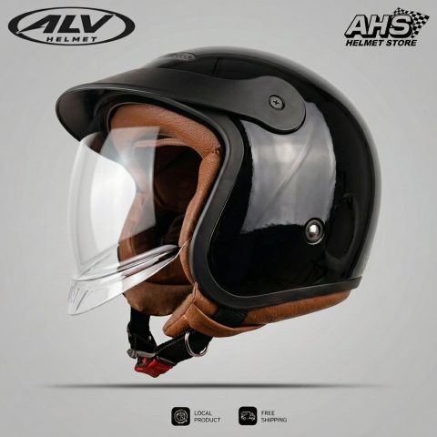 ALV NEMO Helm Halfface Inner Visor Semi Retro