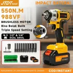 550NM Impact Bor Baterai Brushless 988VF wrench