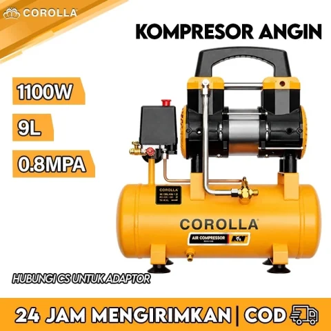 COROLLA Kompresor Angin Oil Free 9L 1100W Air