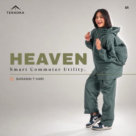 TERAOKA HEAVEN - Jas Hujan Motor Ransel Backpack