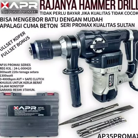 Bor Rotary Apr Japan A35 Pro Max Hammer Drill Mesin