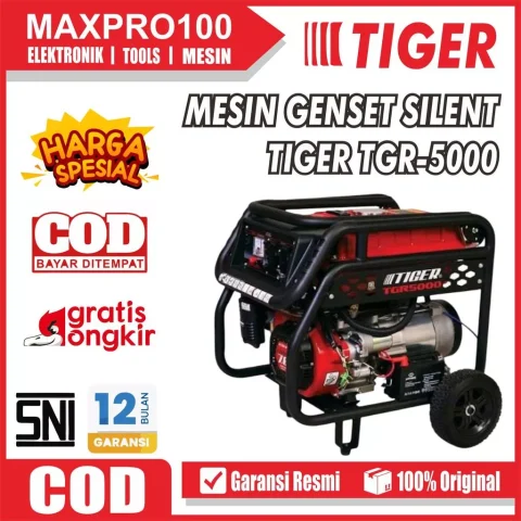 TIGER Mesin Genset Silent TGR5000